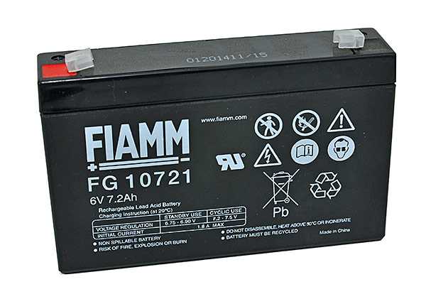 Zeige Details für Fiamm FG10721 6V 7,2Ah Bild von Fiamm FG10721 6V 7,2Ah