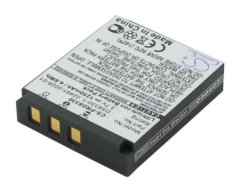 Zeige Details für Digicam-Akku LiIon 3,7V 1000mAh passend für Rollei Prego 8330 Bild von Digicam-Akku LiIon 3,7V 1000mAh passend für Rollei Prego 8330