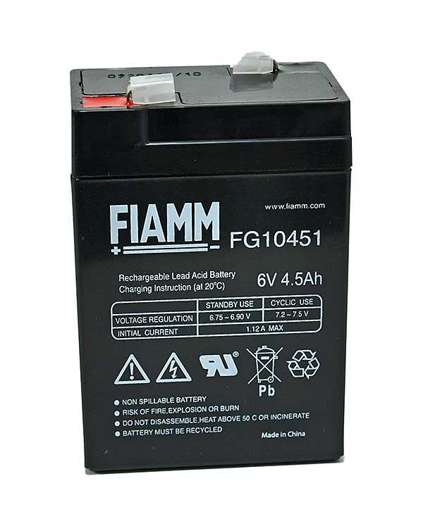 Zeige Details für Fiamm FG10451 6V 4,5Ah Bild von Fiamm FG10451 6V 4,5Ah
