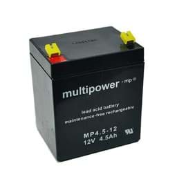 Zeige Details für Multipower MP4.5-12 12V 4,5Ah 4,8mm Faston Bild von Multipower MP4.5-12 12V 4,5Ah 4,8mm Faston