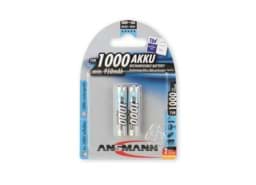 Zeige Details für Ansmann NiMH-Akku Typ 1000 Micro 950mAh 5030892 2er Blister Bild von Ansmann NiMH-Akku Typ 1000 Micro 950mAh 5030892 2er Blister