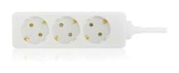 Zeige Details für Steckdosenleiste 3x Schutzkontakt mit 3,0m Zuleitung weiß Bild von Steckdosenleiste 3x Schutzkontakt mit 3,0m Zuleitung weiß