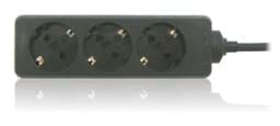 Zeige Details für Steckdosenleiste 3x Schutzkontakt mit 1,4m Zuleitung schwarz Bild von Steckdosenleiste 3x Schutzkontakt mit 1,4m Zuleitung schwarz