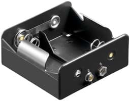 Zeige Details für Batteriehalter für 2x Mono mit Druckknopf Bild von Batteriehalter für 2x Mono mit Druckknopf