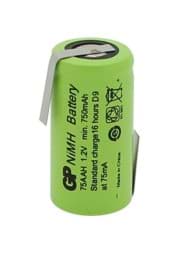 Zeige Details für GP75AAH NiMH-Akku 2/3AA 1,2V 750mAh mit Lötfahnen Z-Form Bild von GP75AAH NiMH-Akku 2/3AA 1,2V 750mAh mit Lötfahnen Z-Form