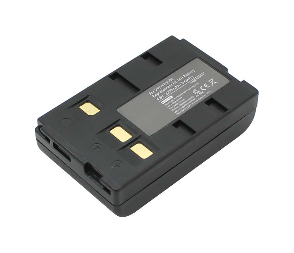 Zeige Details für Videoakku NiMH 4,8V 1800mAh anthrazit ersetzt Panasonic SBC5263 Bild von Videoakku NiMH 4,8V 1800mAh anthrazit ersetzt Panasonic SBC5263