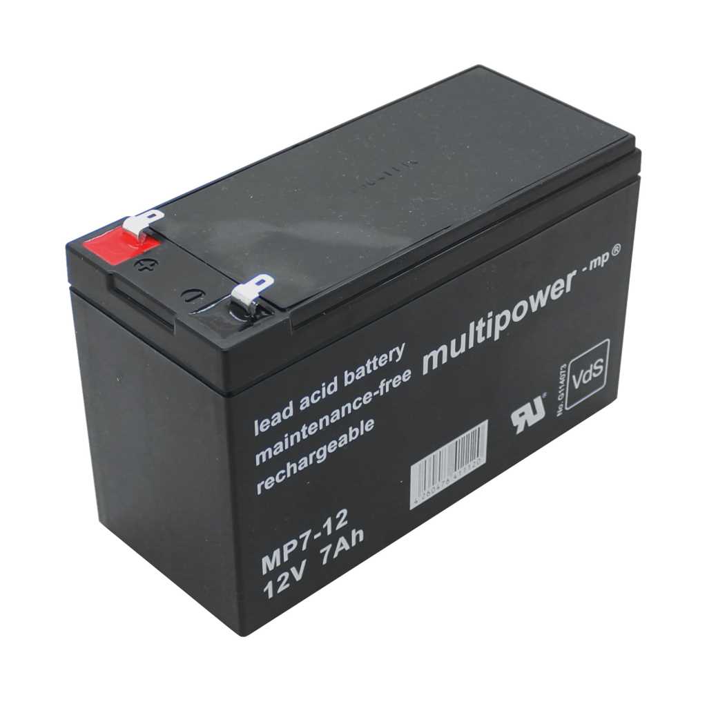 Zeige Details für Multipower MP7-12 12V 7Ah 4,8mm Faston Bild von Multipower MP7-12 12V 7Ah 4,8mm Faston
