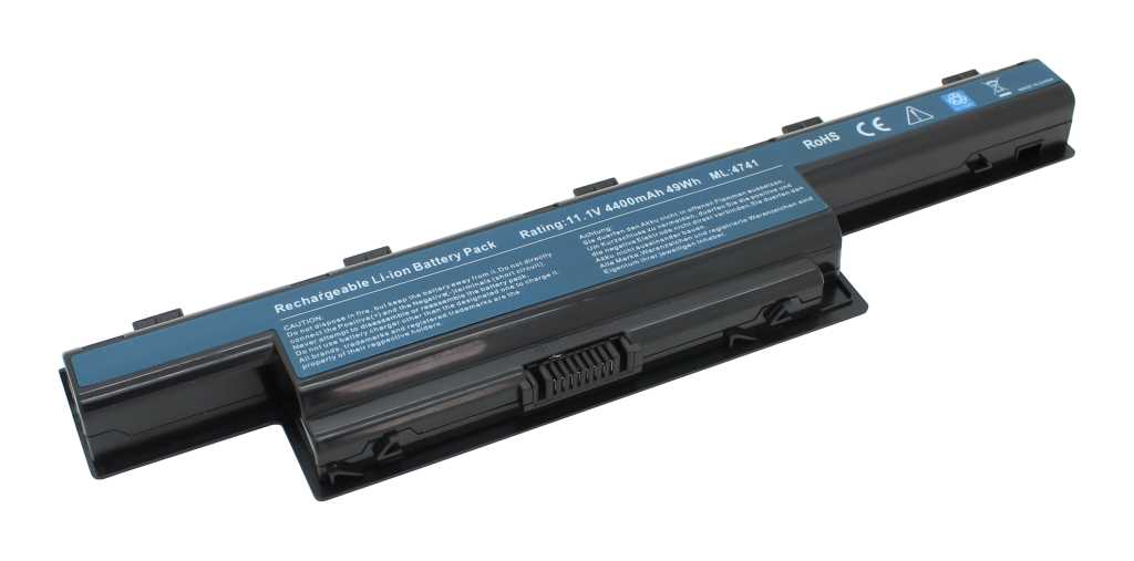 Bild von Laptopakku LiIon 10,8V 5200mAh ersetzt Acer AS10D75