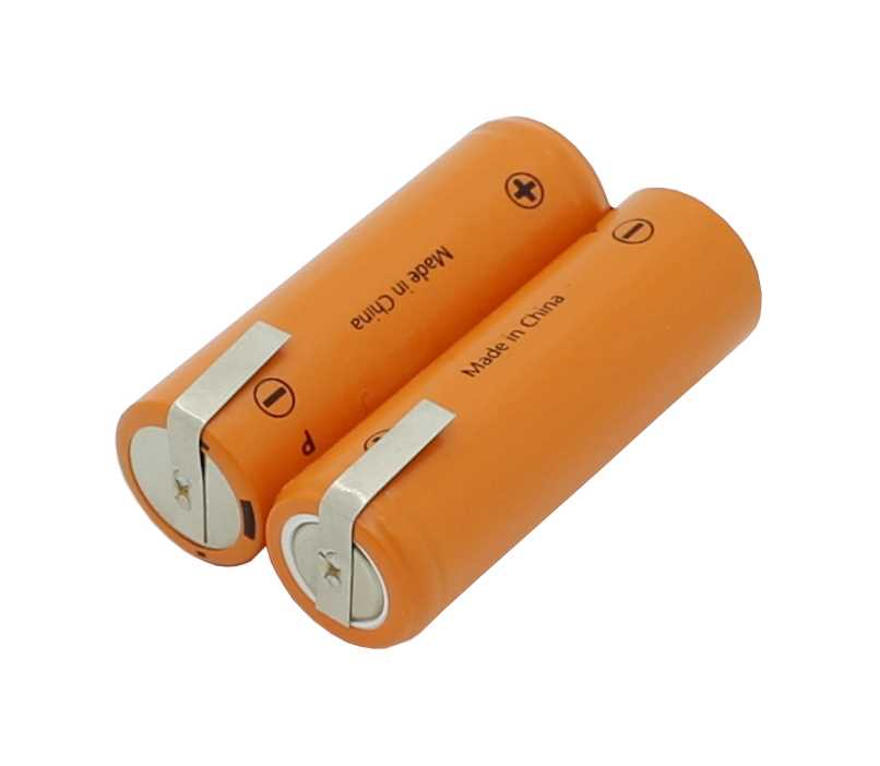 Bild von Rasiererakku NiMH 2,4V 1500mAh mit Lötfahnen ersetzt PHILIPS 138