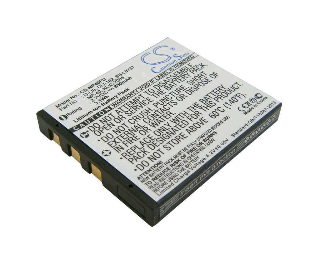 Bild von Digicam-Akku LiIon 3,7V 650mAh passend für Praktica luxmedia 6503