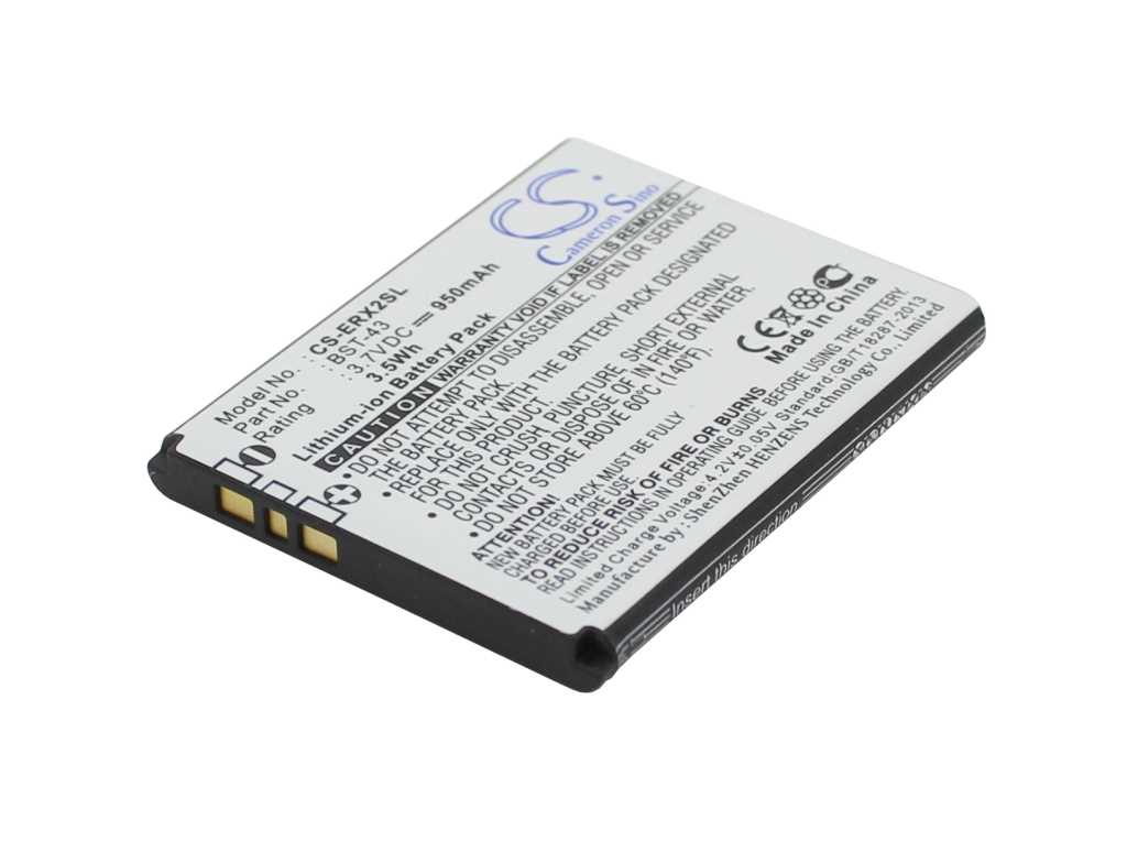 Bild von Handyakku LiIon 3,7V 950mAh ersetzt Sony U100