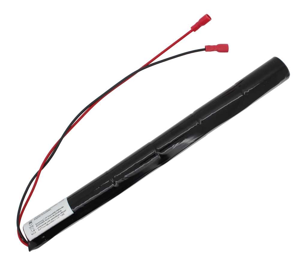 Bild von Notleuchtenakku NiCd 7,2V 2500mAh L1x6 Baby C mit 300mm Kabel ersetzt Beghelli 415258001