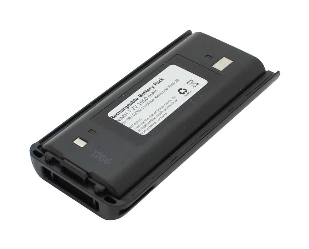 Bild von Funkakku NiMH 7,2V 1650mAh ersetzt Kenwood KNB-29, KNB-29N, KNB-30, KNB-30A, KNB-53, KNB-53N