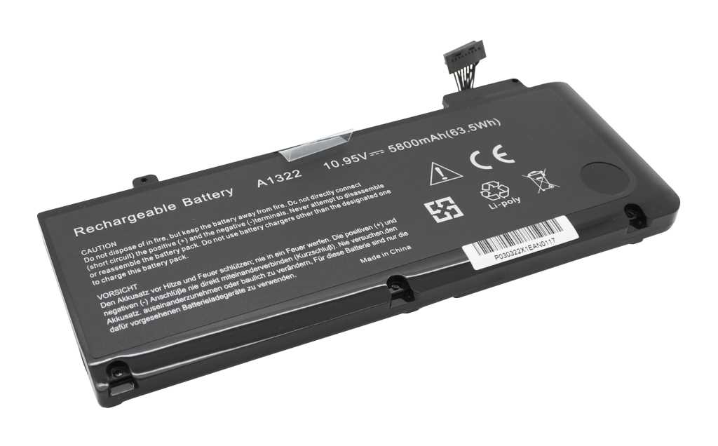 Bild von Laptopakku LiPoly 10,95V 5800mAh ersetzt Apple 020-6547-A