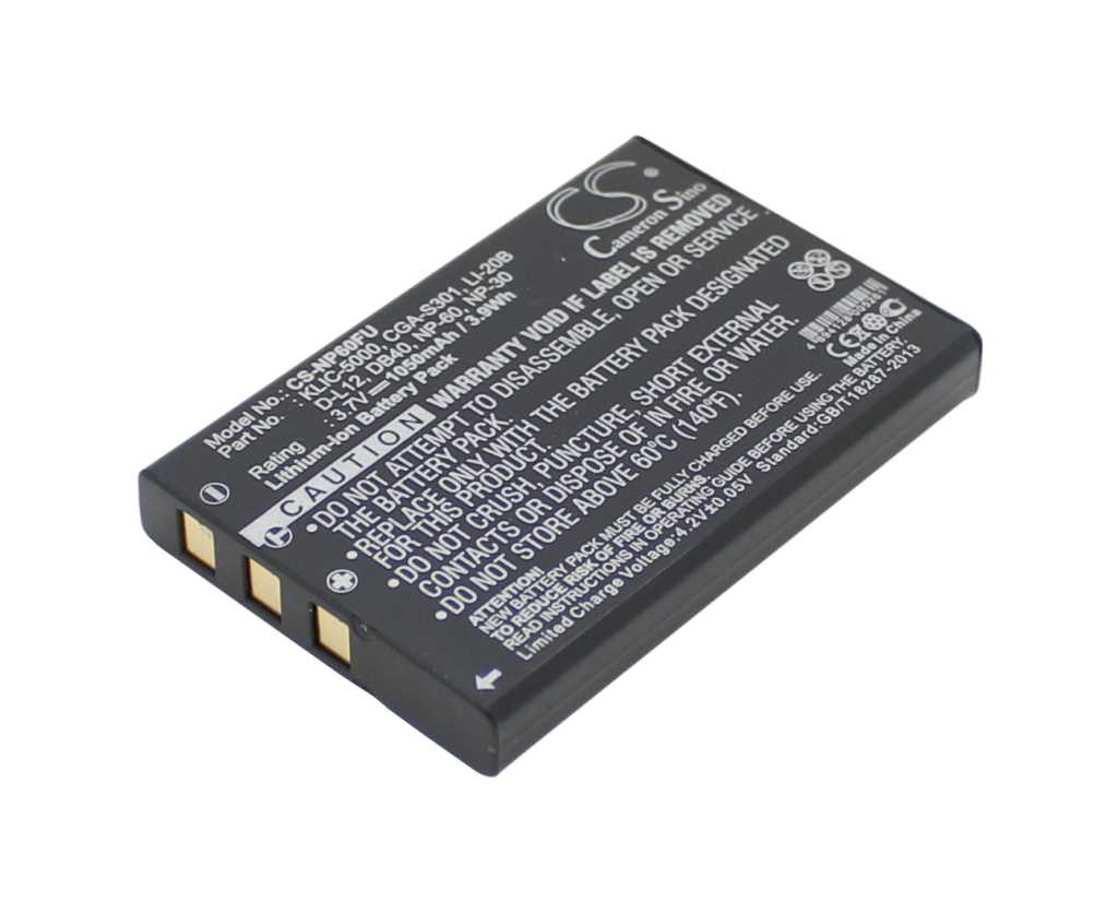 Bild von Digicam-Akku LiIon 3,7V 1050mAh passend für Vivitar DVR-550G