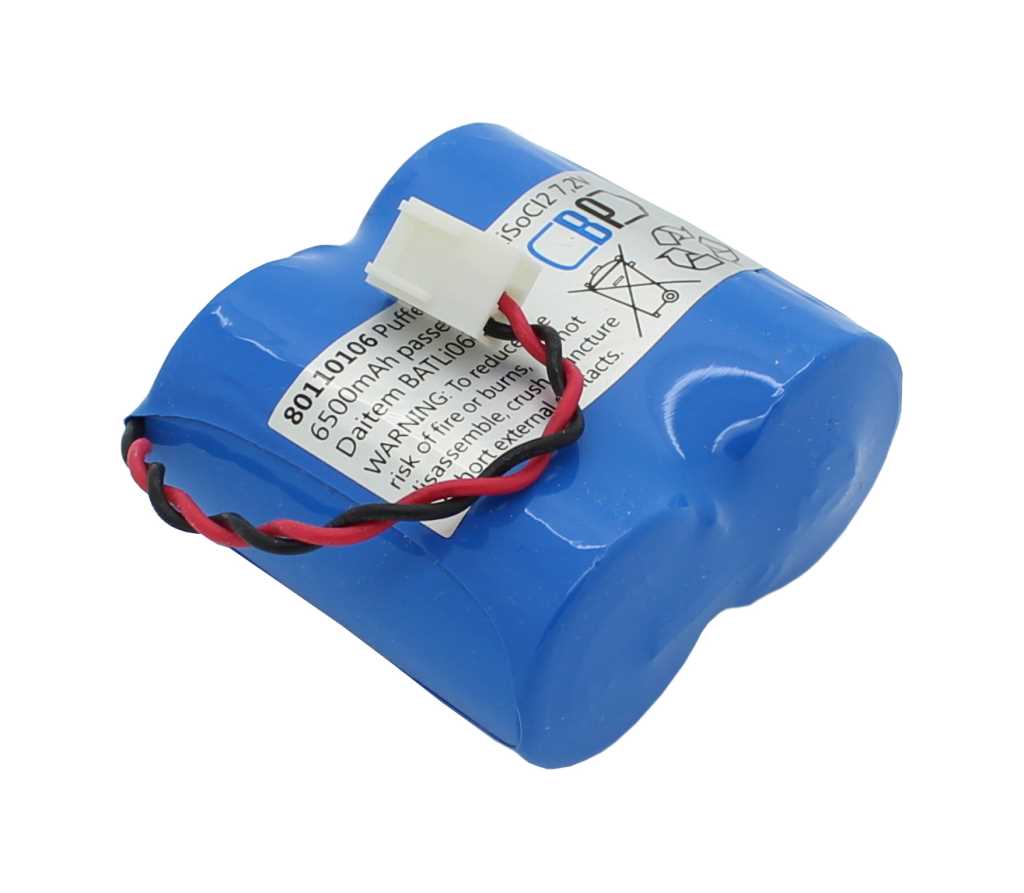 Bild von Pufferbatterie LiSoCl2 7,2V 5000mAh passend für Daitem L3303F