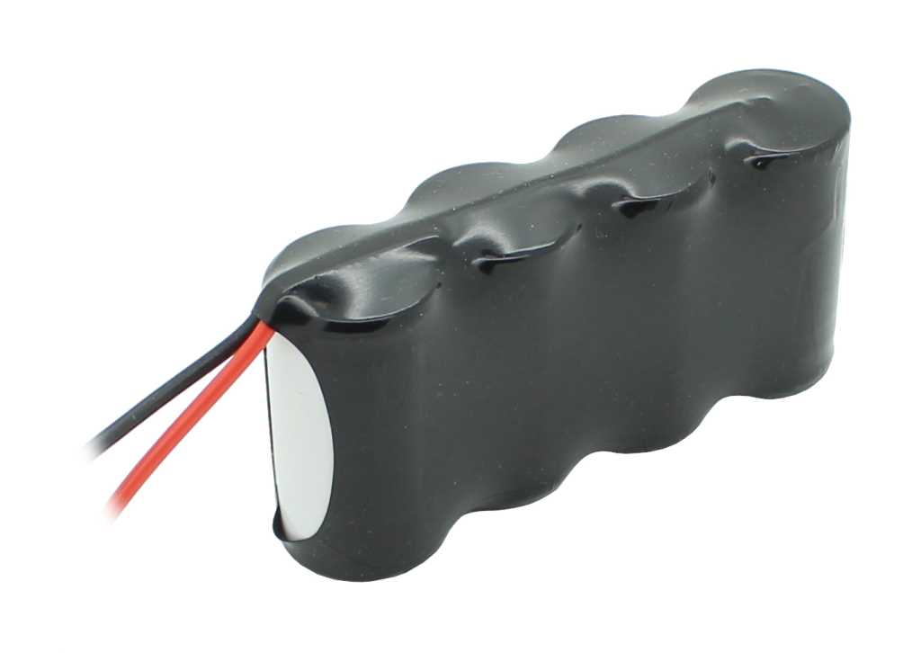 Bild von Notleuchtenakku NiCd 4,8V 1800mAh F1x4 Sub-C mit 200mm Kabel einseitig