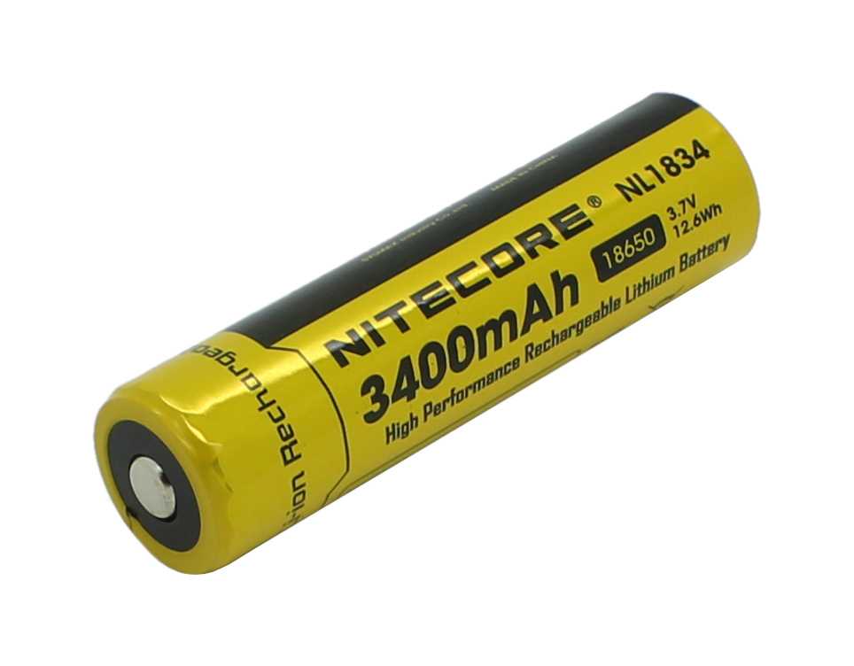 Bild von Nitecore LiIon NL1834 18650 3,7V 3400mAh 12,6Wh