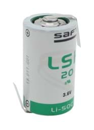 Bild von Saft Lithium LSH20 D 3,6V mit Lötfahnen Z-Form
