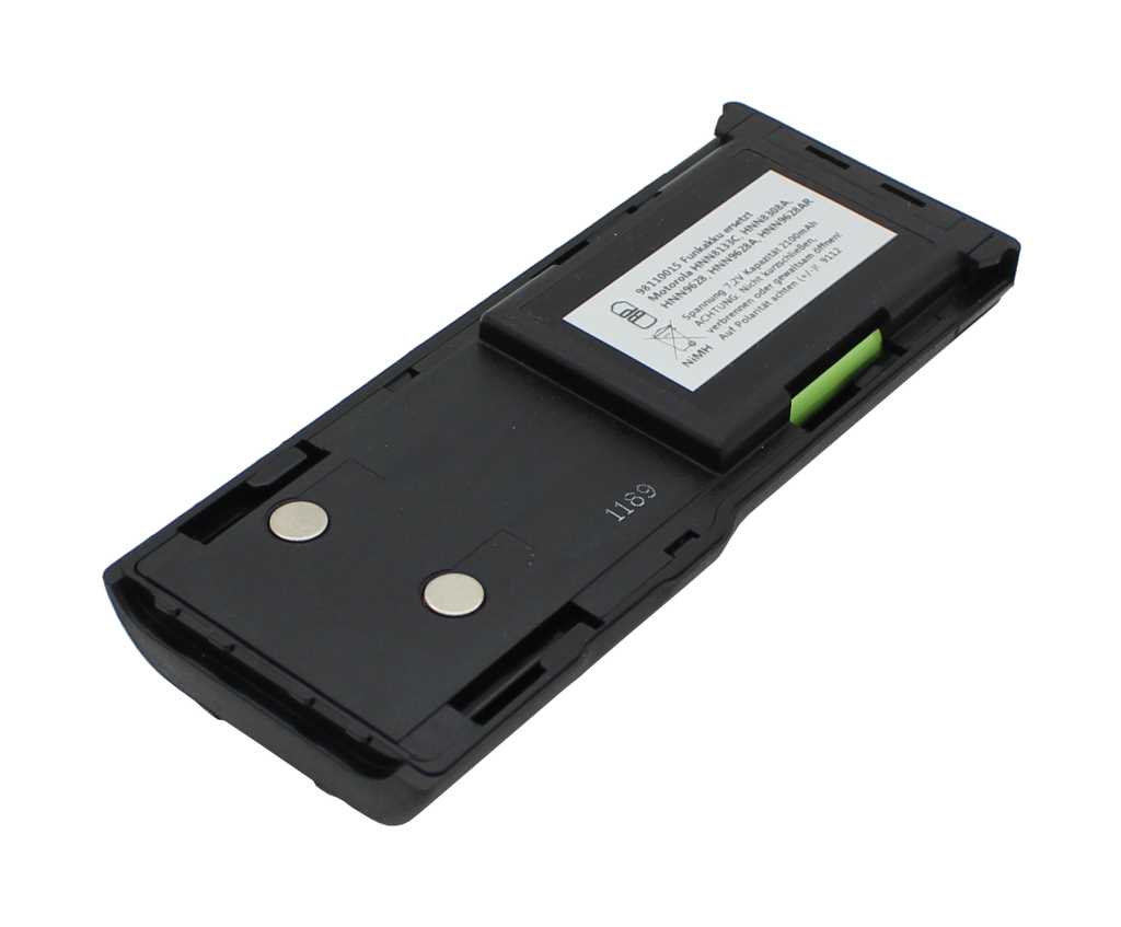 Bild von Funkakku NiMH 7,2V 2100mAh ersetzt Motorola HNN8133C, HNN8308A, HNN9628, HNN9628A, HNN9628AR