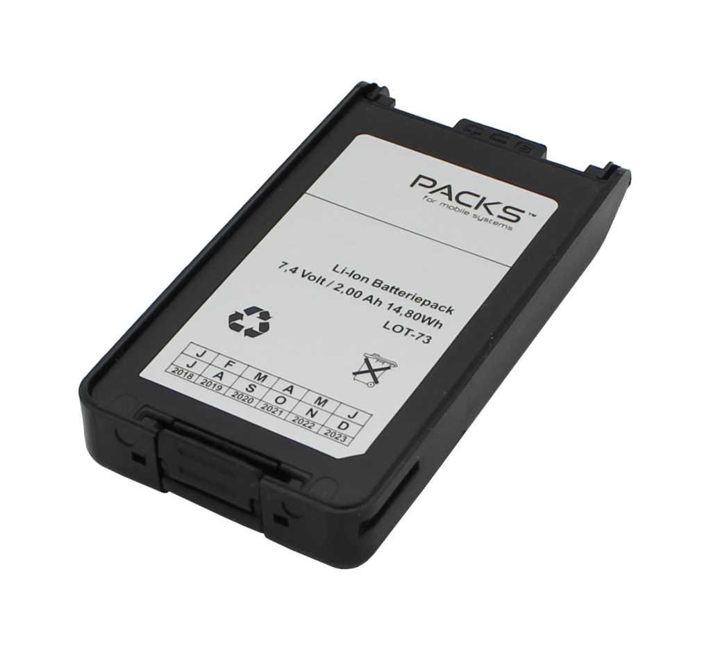 Bild von Funkakku LiIon 7,4V 2000mAh ersetzt KENWOOD KNB-24L, KNB-25A, KNB-26, KNB-26N, KNB-35L, KNB-55L, KNB-56N, KNB-57L