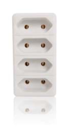 Zeige Details für Multistecker 4x Euro weiß Bild von Multistecker 4x Euro weiß