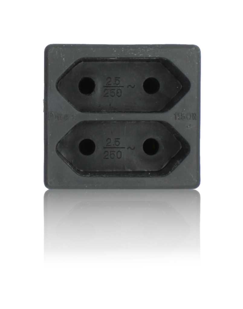 Bild von Multistecker 2x Euro schwarz