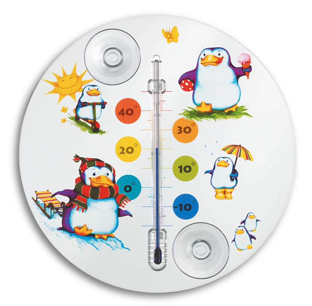 Bild von „Pinguin“ Fensterthermometer 14.6016.20