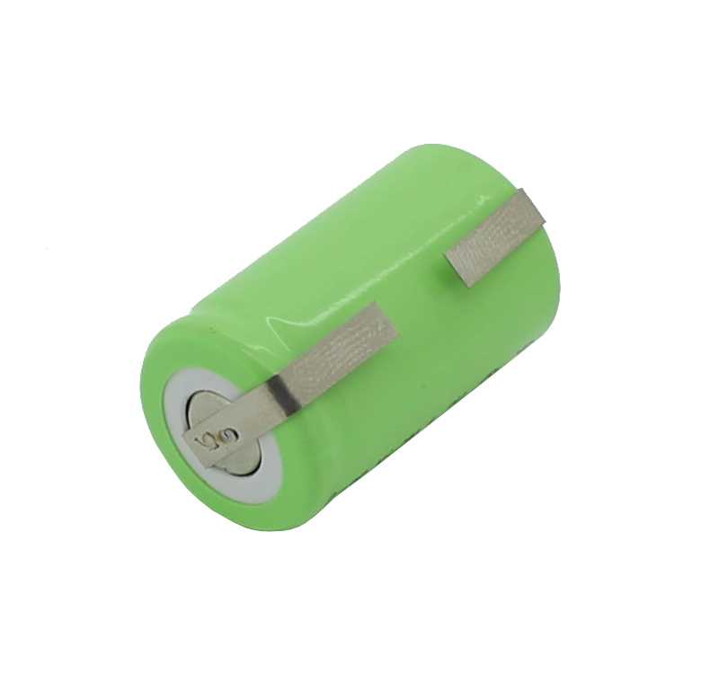 Bild von BP A1100 NiMH R2U 1100mAh 2/3A Flattop mit Lötfahnen U-Form