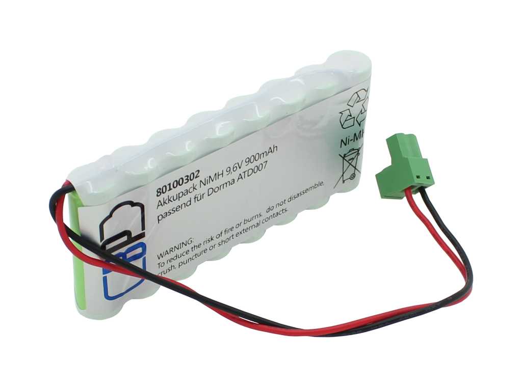 Bild von Akku für Türsteuerung NiMH 9,6V 900mAh passend für Dorma ES90