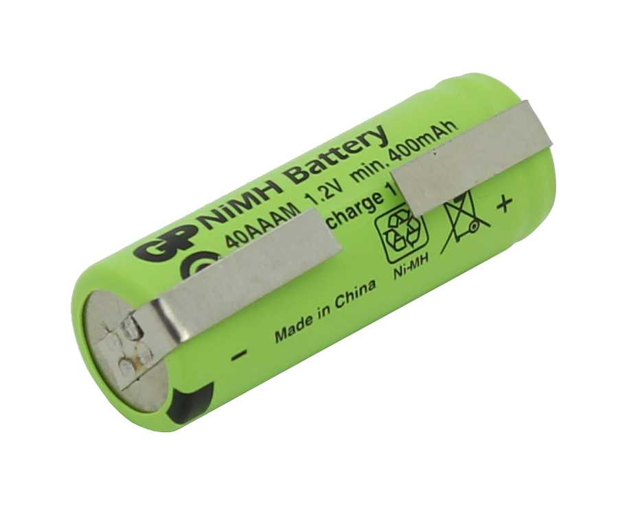 Bild von GP40AAAM NiMH-Akku 2/3AAA 1,2V 400mAh mit Lötfahnen U-Form