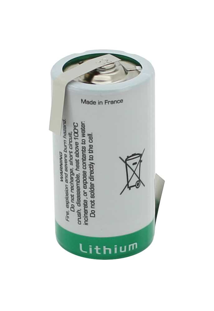 Bild von Saft Lithium LS26500 C 3,6V mit Lötfahnen Z-Form