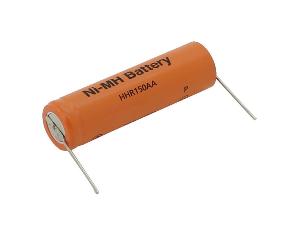 Bild von Panasonic NiMH-Akku HHR-150AA 1500mAh mit Paddle-Pins