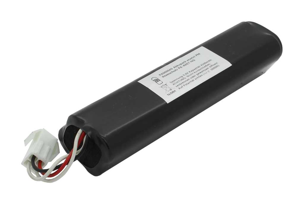 Bild von Akkupack NiMH 9,6V 4500mAh ersetzt PM Atemschutz PA-A867-NG