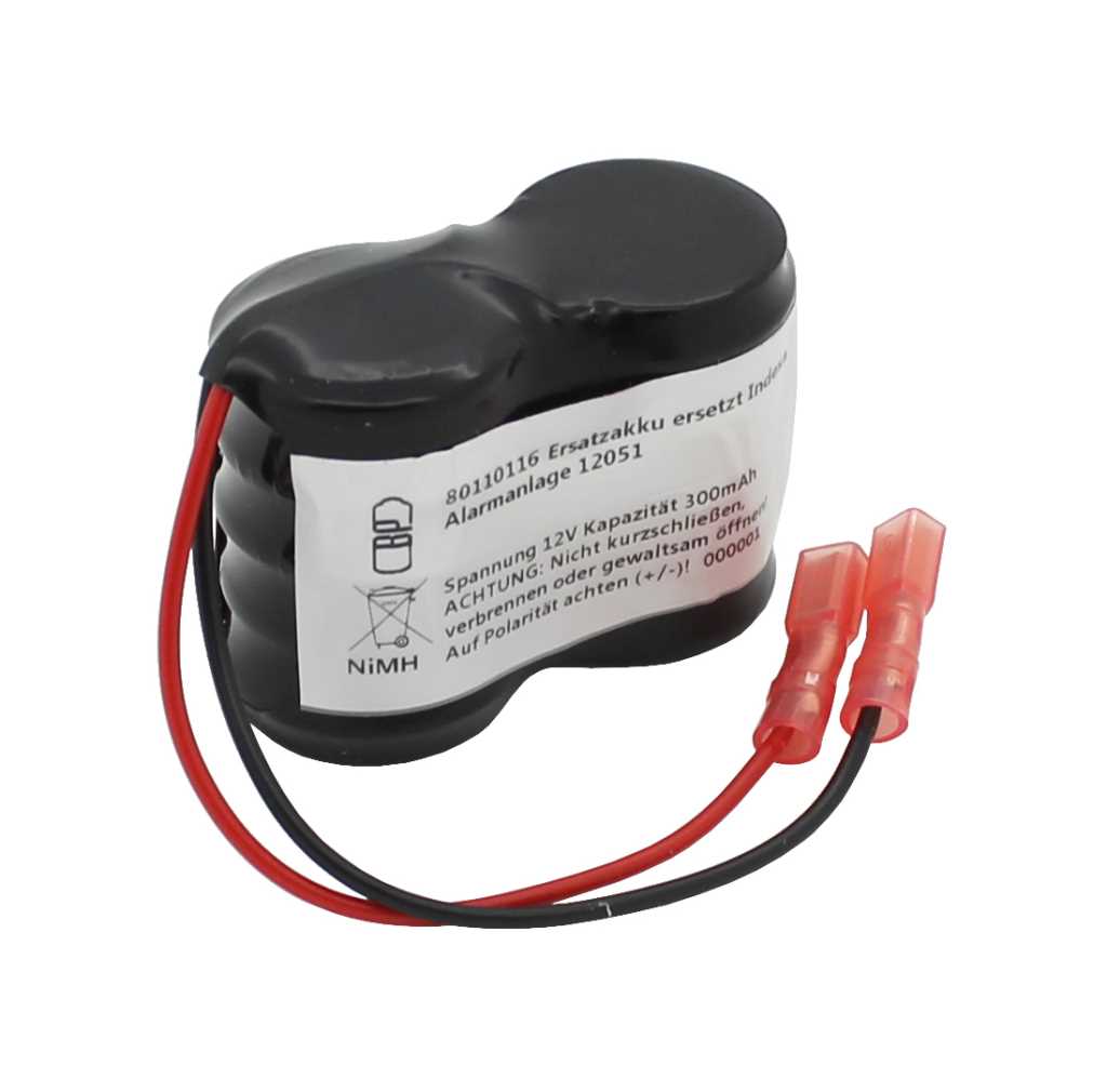 Zeige Details für Ersatzakku NiMH 12V 300mAh ersetzt Indexa Alarmanlage 12051 Bild von Ersatzakku NiMH 12V 300mAh ersetzt Indexa Alarmanlage 12051