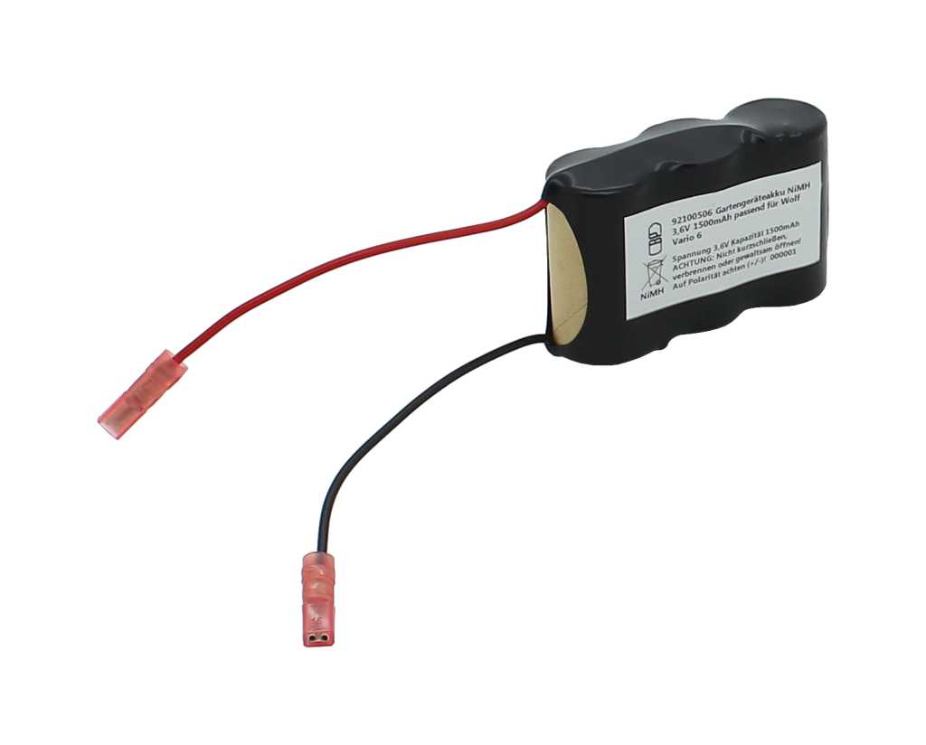 Bild von Gartengeräteakku NiMH 3,6V 1500mAh passend für Wolf Vario 6