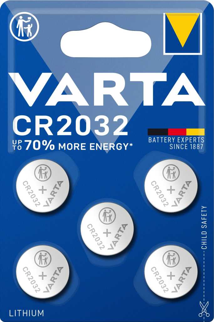 Bild von Varta Electronics 6032 CR2032 5er-Blister