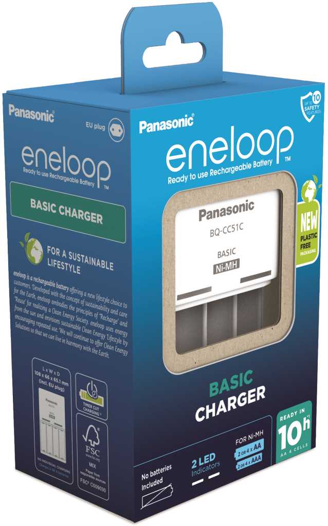 Bild von Panasonic eneloop Basic Charger BQ-CC51C