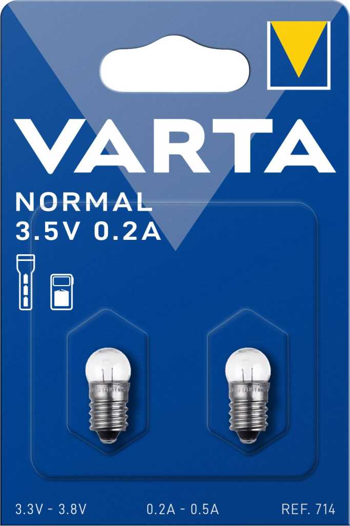 Bild von Varta 714 Vacuum E10 3,5V 0,2A 2er Blister