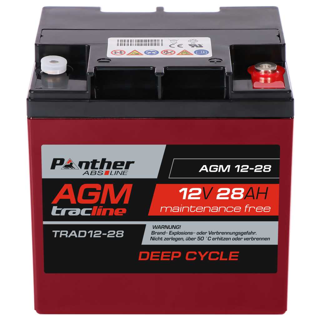 Bild von Panther tracline AGM Deep Cycle 12V 28Ah alternativ für MP30-12C
