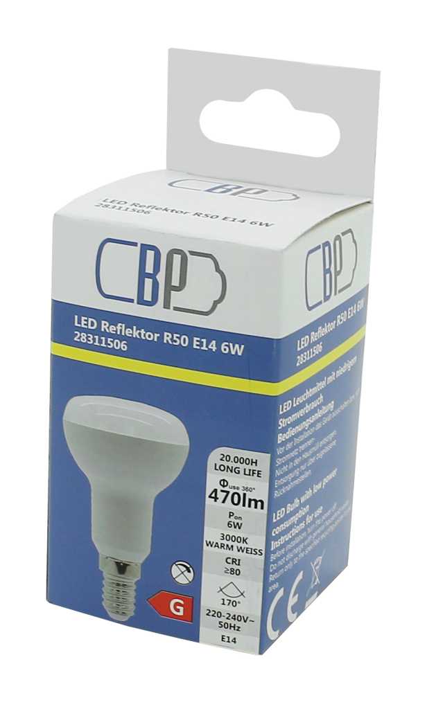 Bild von BP LED Reflektor R50 6W warm weiß matt
