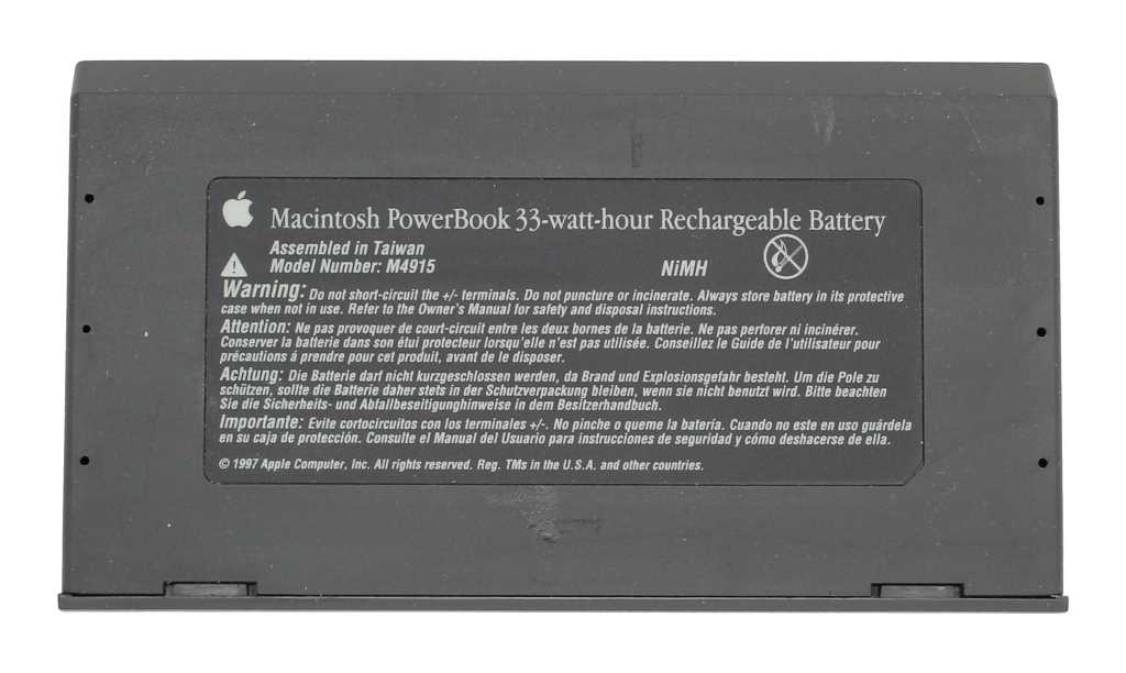 Bild von Zellentausch Laptopakku NiMH 9,6V 4000mAh passend für Macintosh PowerBook 33-Watt-hour rechargeable battery