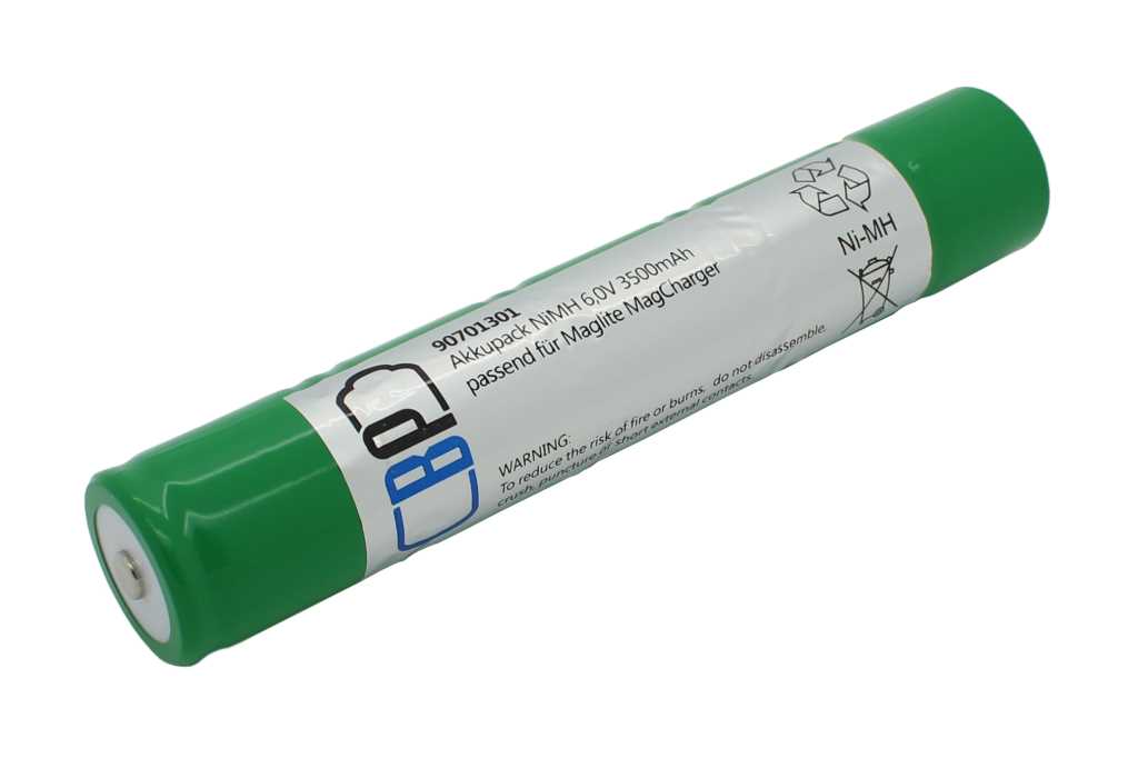 Bild von Ersatzakku für Handleuchte NiMH 6V 3500mAh ersetzt MagLite ARXX235