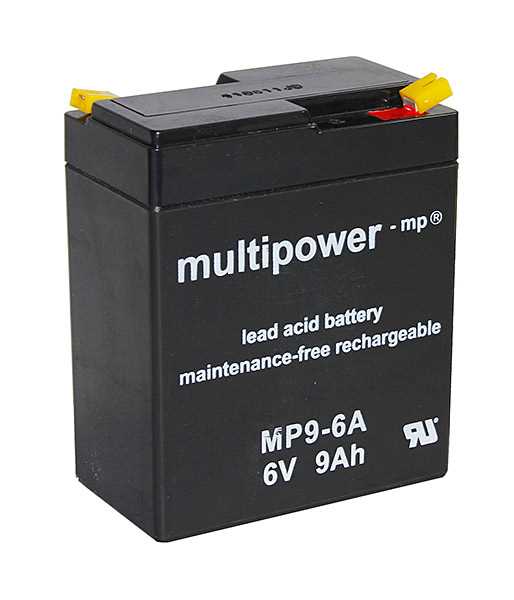 Bild von Multipower MP9-6A 6V 9Ah