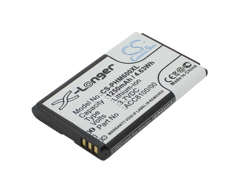 Bild von PDA-Akku LiIon 3,7V 1250mAh ersetzt Philips ACC8100