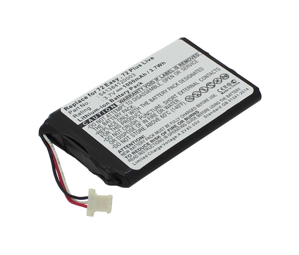 Zeige Details für PDA-Akku LiIon 3,7V 1000mAh ersetzt Navigon JS541384120003 Bild von PDA-Akku LiIon 3,7V 1000mAh ersetzt Navigon JS541384120003