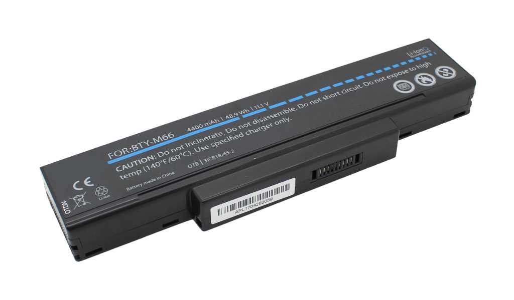 Bild von Laptopakku LiIon 11,1V 4400mAh schwarz ersetzt Asus 90NITLILD4SU1